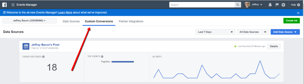 How To Monitor Facebook Pixel Events - Custom Conversions