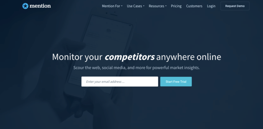 Digital Marketing Guide for Startups - Use Mention to Monitor Your Competitors