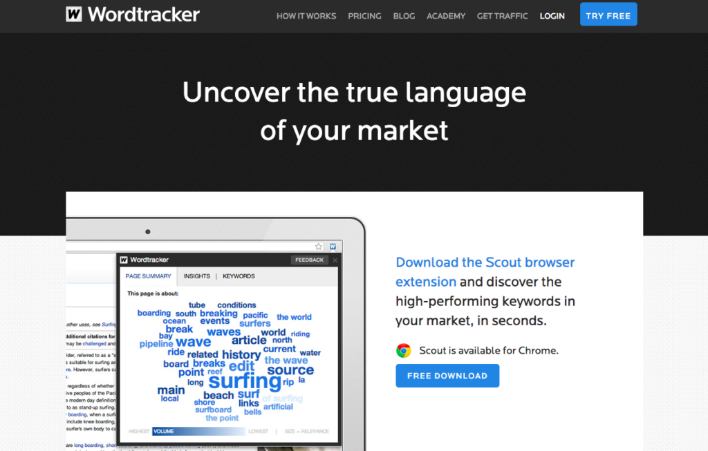 Digital Marketing Guide for Startups - Use Wordtracker for Keyword Research and Tracking