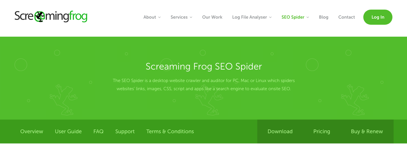 Serp issue Checker tool Screaming Frog