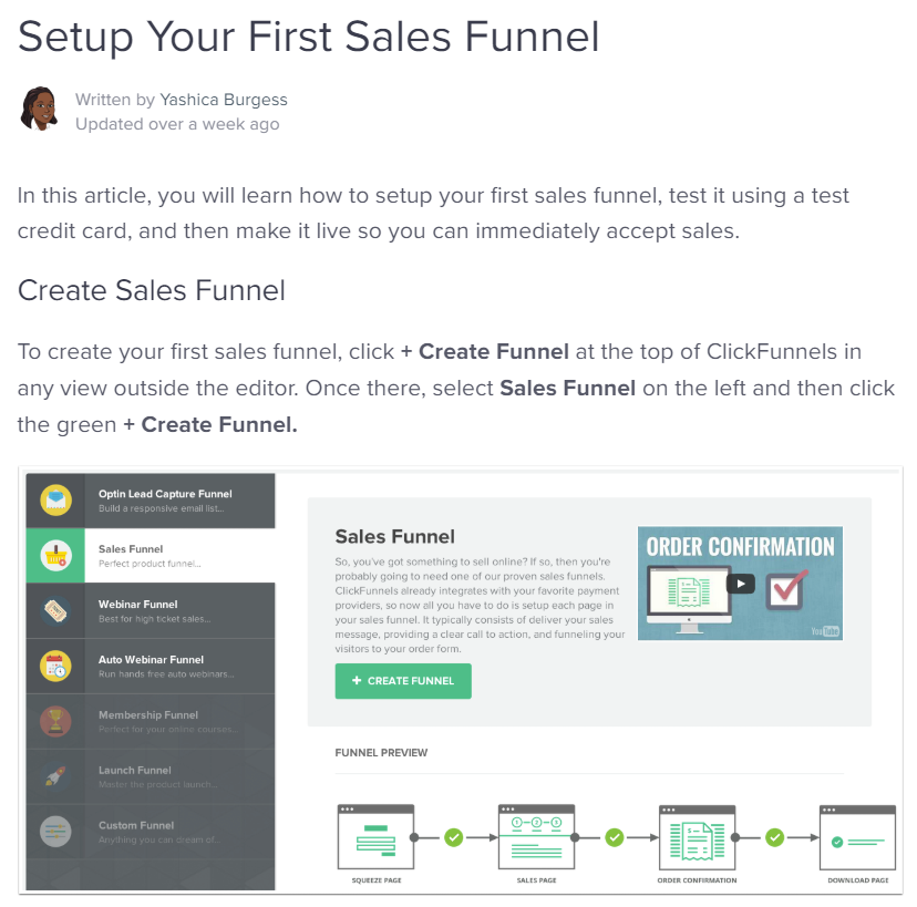 Set Up the sale Funnels