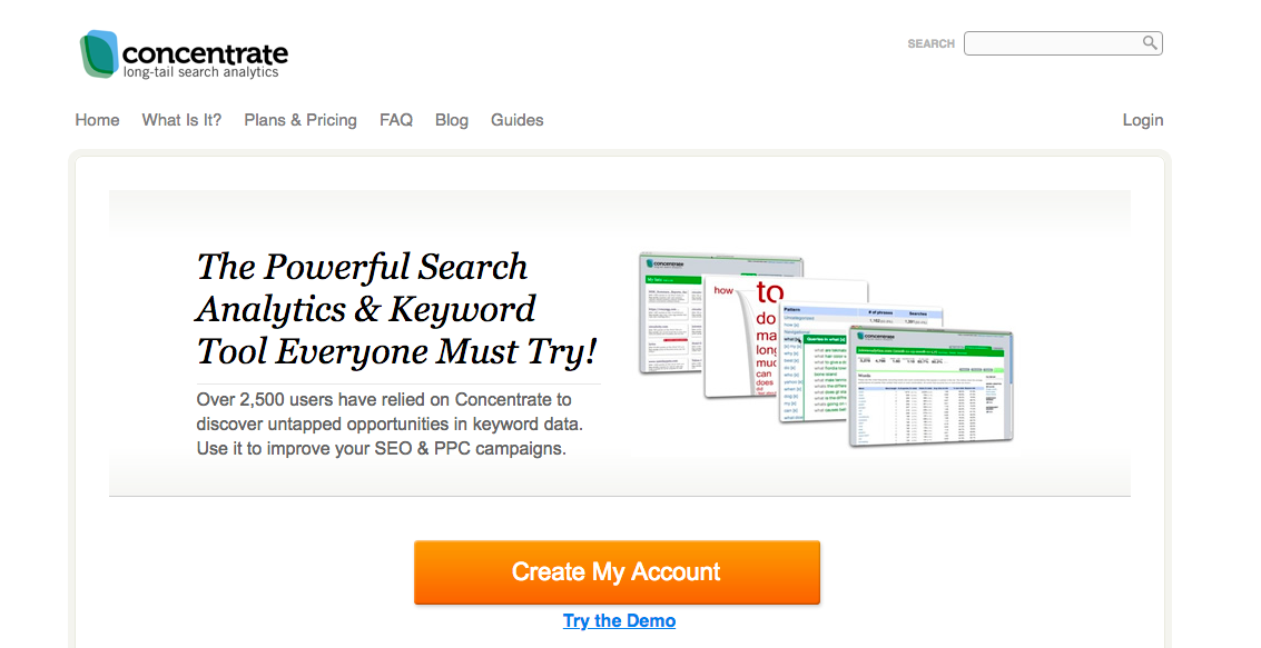 powerful keyword research tool Concentrateme